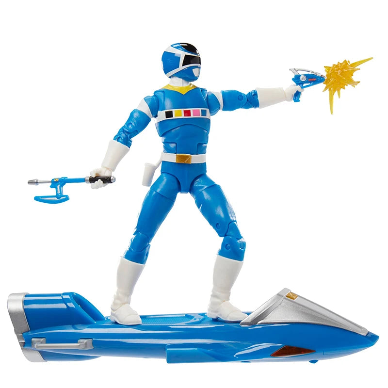 Hasbro Power Rangers Lightning Collection In Space Blue Ranger and Galaxy Glider 6 Inch Figure Collectible Toy