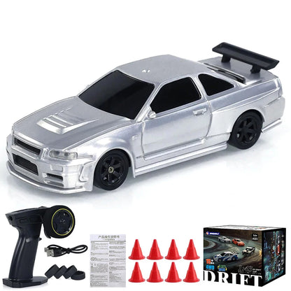 1/43 2.4G Mini RC Drift Car 4WD Remote Control Car High Speed Four Wheel Drive Radio Controlled Racing Car Model Boy Toy Gift