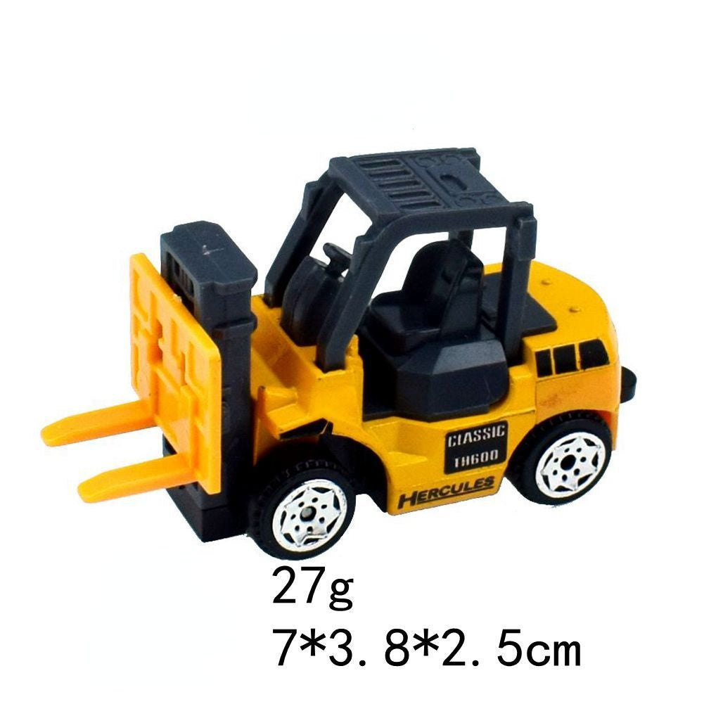 1Pc Children Car Toys Alloy Fire Truck Police Car Excavator Diecast Construction Engineering Vehicle Toys For Boys Gift