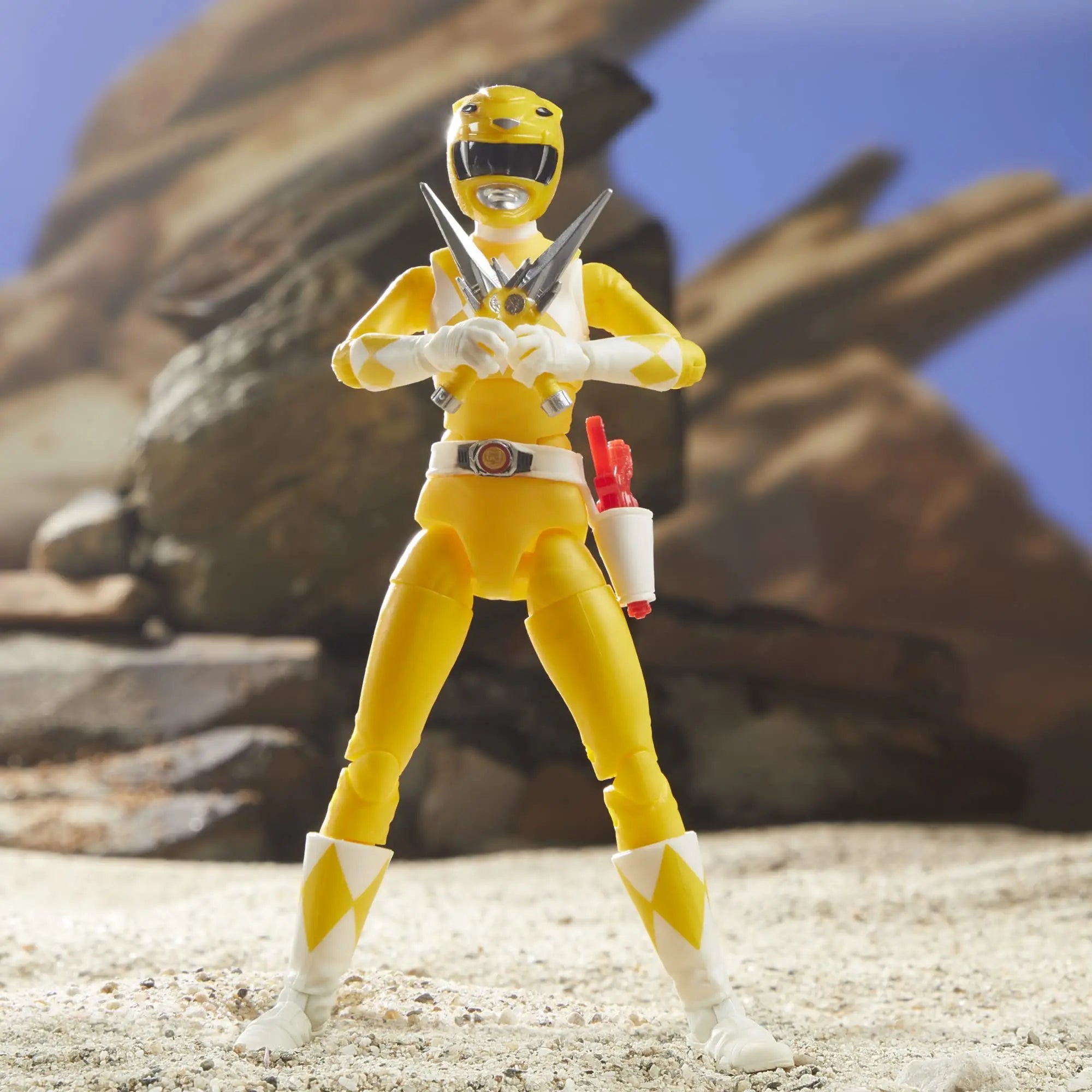 Hasbro Power Rangers Lightning Collection 6-Inch Mighty Morphin Yellow Ranger Collectible Action Figure Toy Original Genuine New