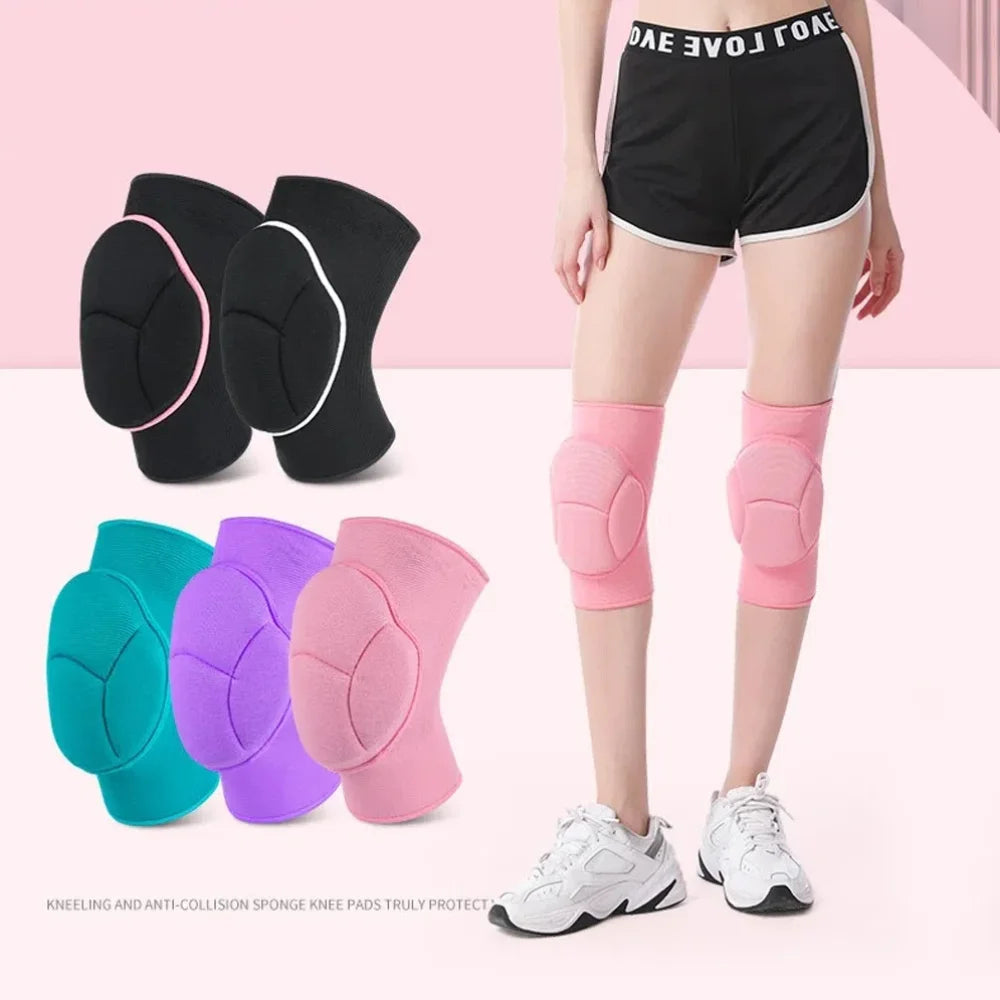 Thickened Sports Knee Pads Breathable Anti-collision Knee Sleeve Shock-absorbing Anti-Slip Garden Kneeling Mat for Running Yoga