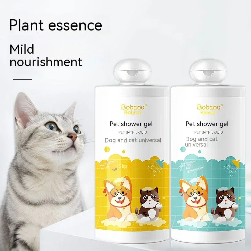 Pet Body Wash Deodorant, Decontamination Cleaning Shampoo, Anti-Tick Soap, Cat and Dog Grooming Supplies