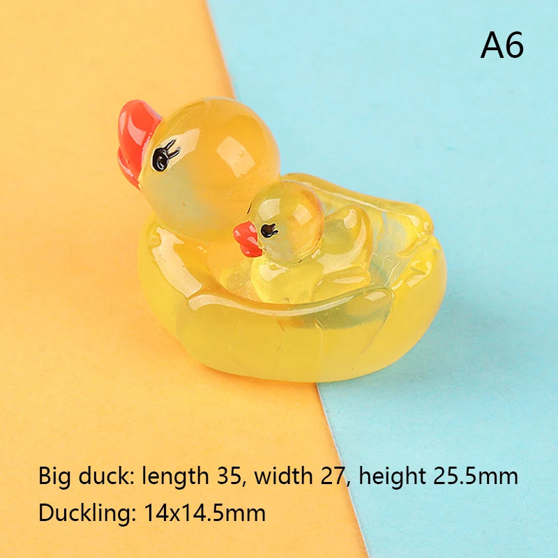 2pcs Luminous Duck Floating Animal Duck Floating Flashing In The Water Rubber Duck Baby Kids Bath Shower Toy Gift