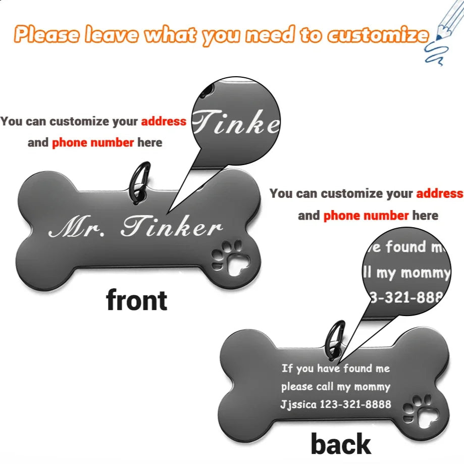 Personalized Dog ID Tag Free Engraving