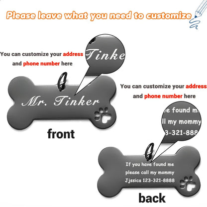 Personalized Dog ID Tag Free Engraving