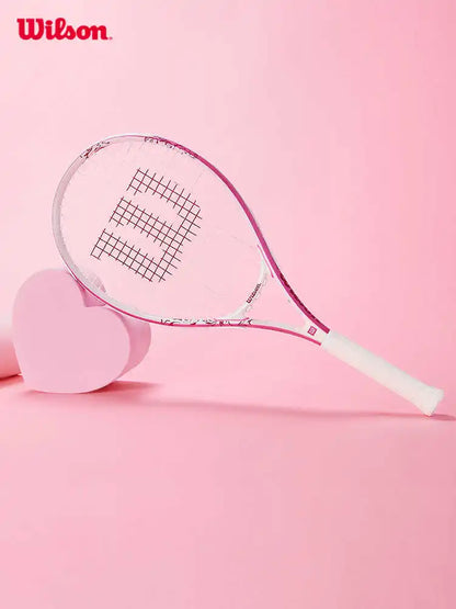 WILSON Original Tennis Rackets Single Play with Line Self-Practice Professional Beginner Elastic Tennis Racket Men Women Racket