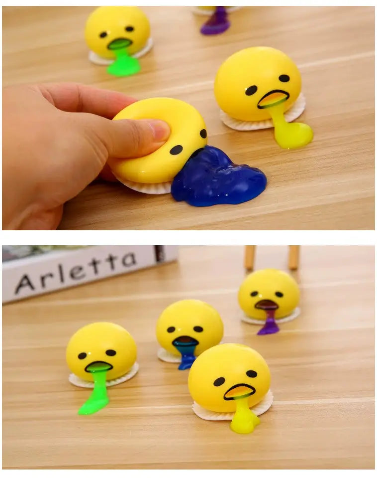 Vomiting Squeezing Toy Tricky Creative Gift Lazy Eggs