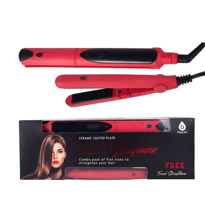 Professional Salon Quality Flat Iron Hair Straightener With A Free
