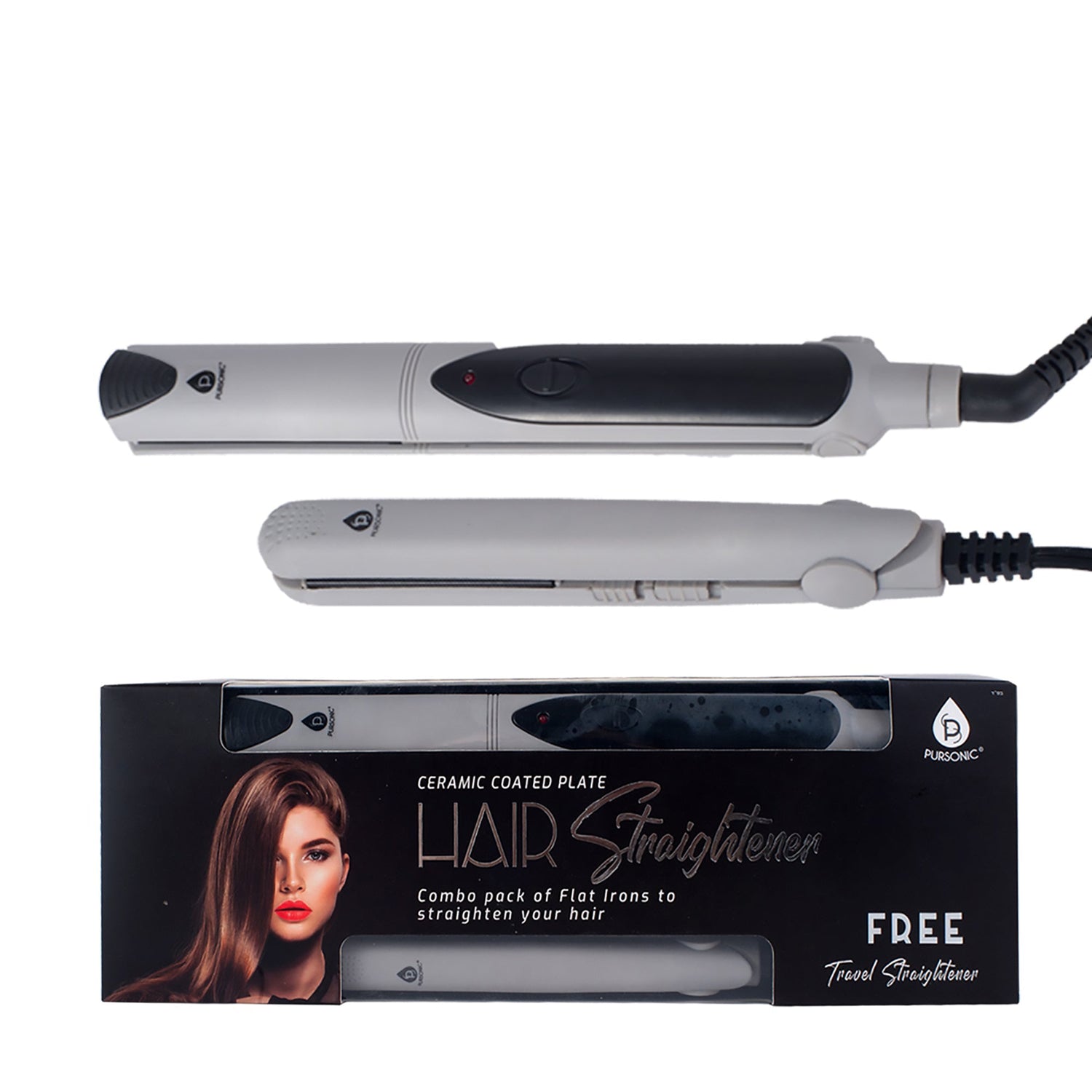 Professional Salon Quality Flat Iron Hair Straightener With A Free