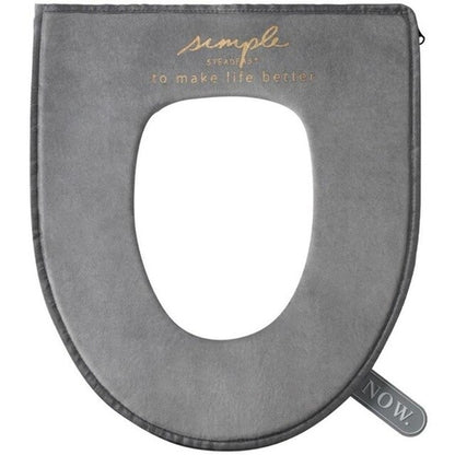 Thicken Washable Zipper Toilet Seats Cover Winter