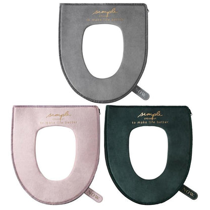 Thicken Washable Zipper Toilet Seats Cover Winter