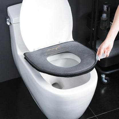 Thicken Washable Zipper Toilet Seats Cover Winter