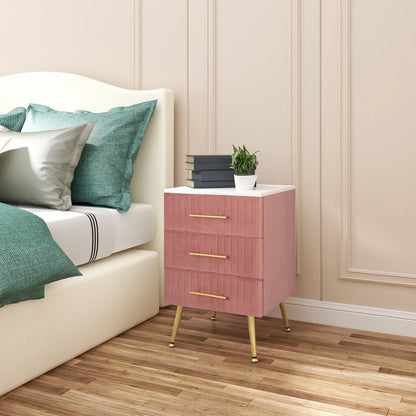 WOLTU Bedside Cabinet Nightstand with 3 Drawers Chest of Drawers Sideboard Storage Coffee Table for Bedroom Home