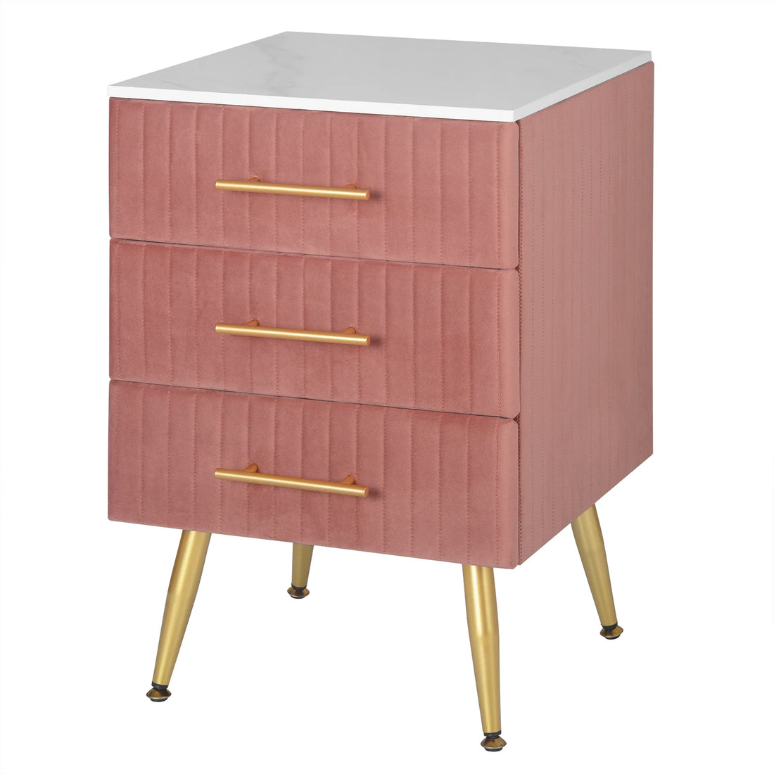 WOLTU Bedside Cabinet Nightstand with 3 Drawers Chest of Drawers Sideboard Storage Coffee Table for Bedroom Home