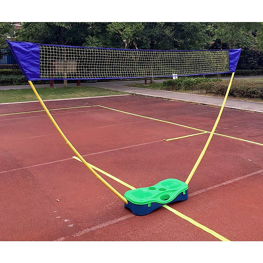 Folding Portable Badminton Combo Set Volleyball Net Outdoor Sports