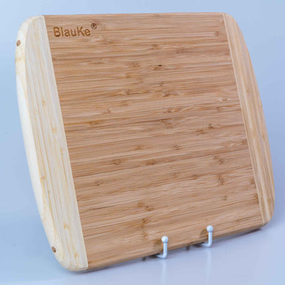 Large Wood Cutting Board for Kitchen 14x11" - Bamboo Chopping Board