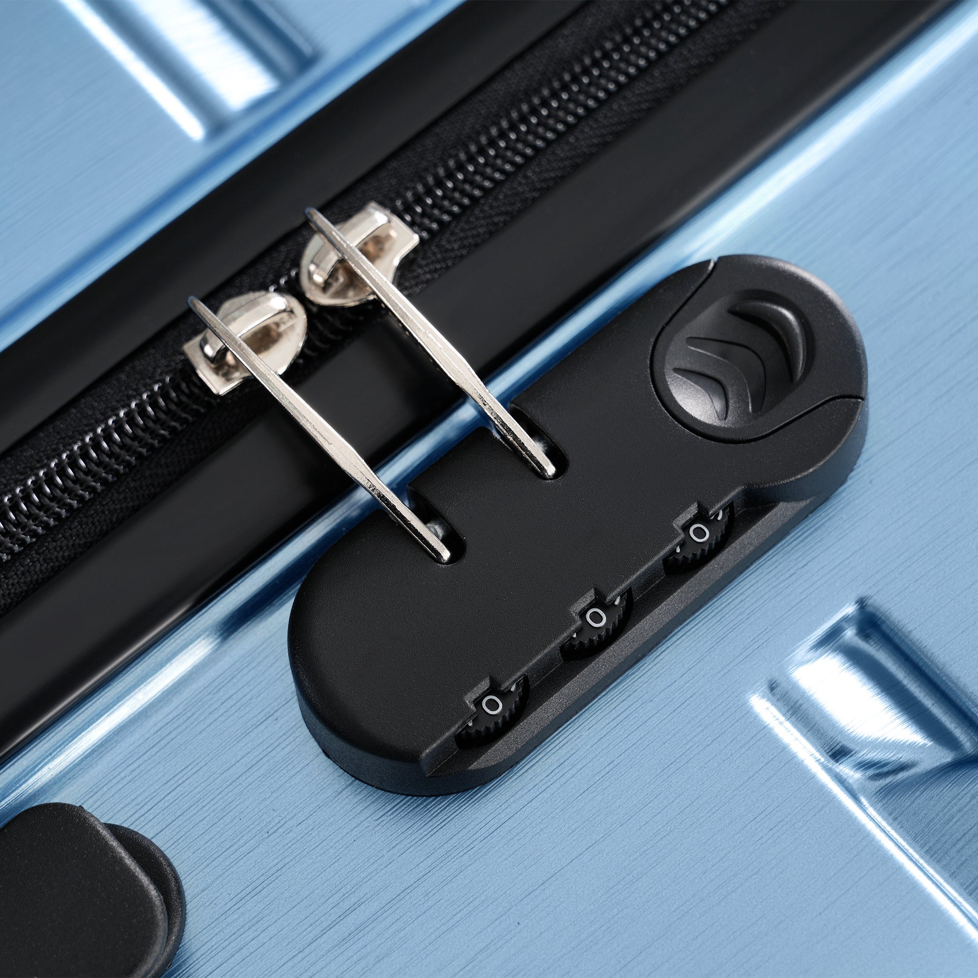 Hardshell Luggage Set 3 Piece, Durable ABS+PC Travel Suitcase with