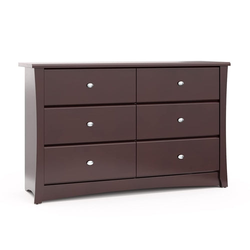 Crescent 6 Drawer Double Dresser (Espresso) – GREENGUARD Gold