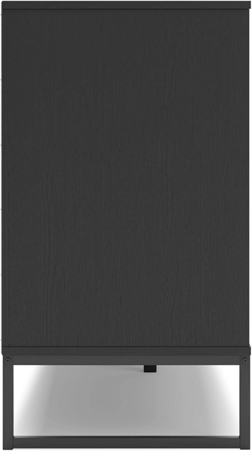 Socalle Modern 6-Drawer Dresser with Safety Stop, Black