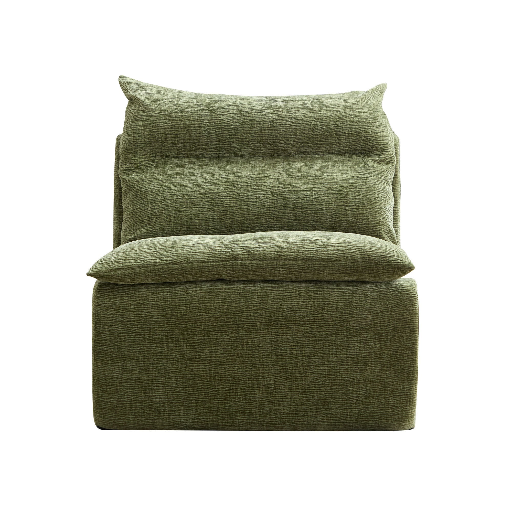 Accent Armless Chair Lazy Floor Seating, Single Sofa Lounger Leisure