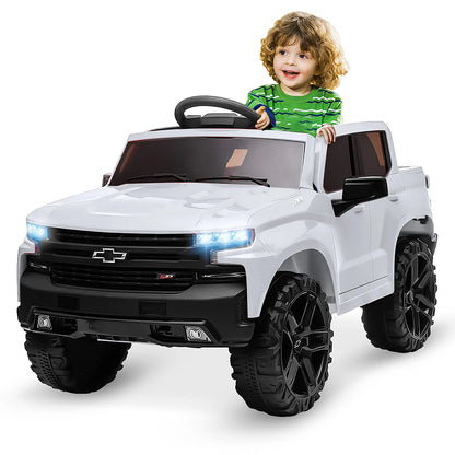 Funtok RS03 12V Powered Kids Electric Ride on Car Truck Safety Lock bluetooth Music LED Lights with Remote Control Car Toy Gifts