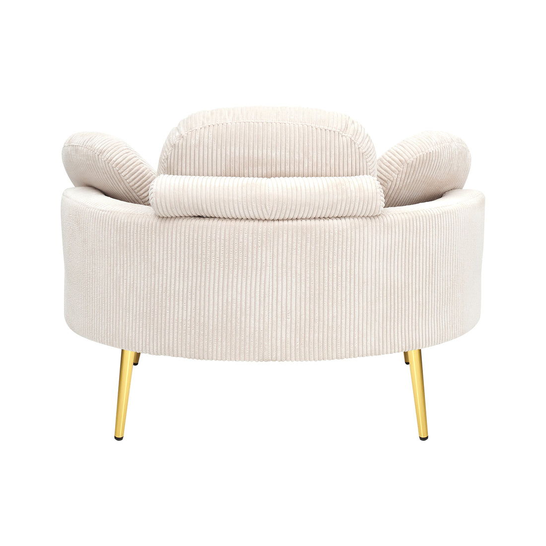 61 inches beige comfortable seat, small sofa with small end table,