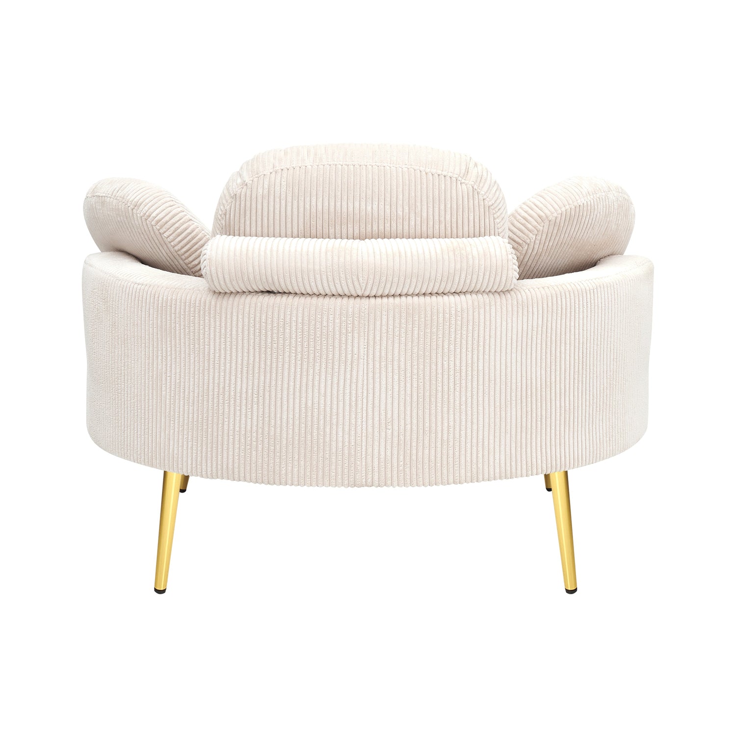 61 inches beige comfortable seat, small sofa with small end table,