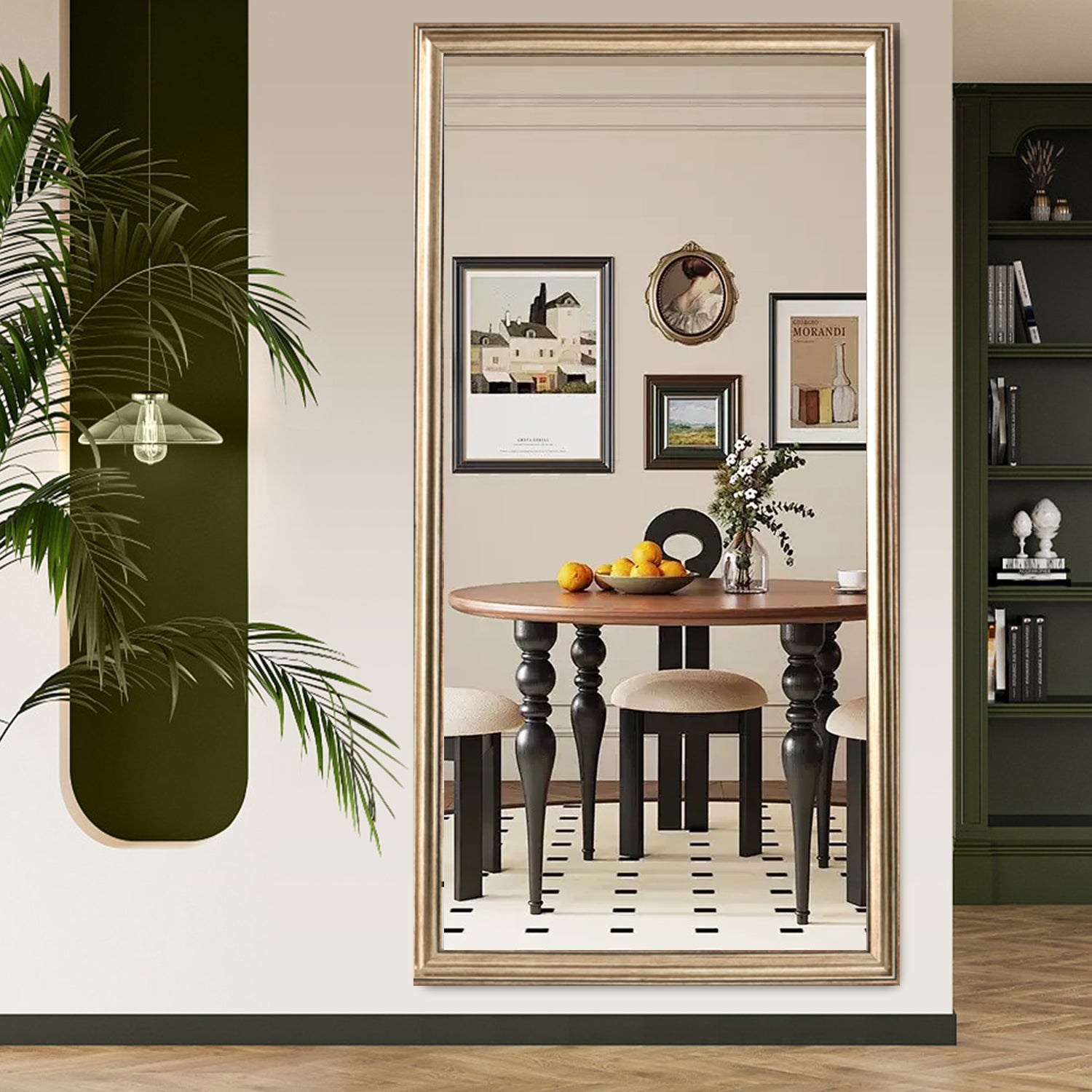 32"*70"Full body floor mirror - elegant frame design, durable