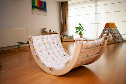 Climbing Arch with Flamingo Pillow | Montessori Play Set