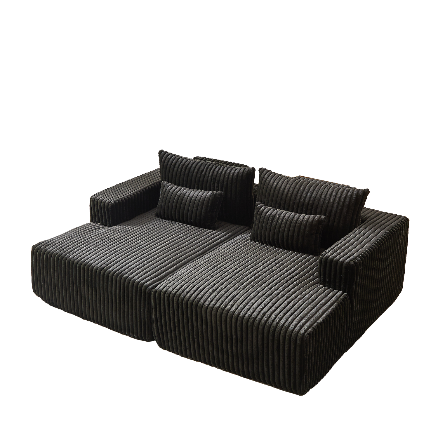 87" Oversized Sectional Lounge Chaise ,No Assembly Required,Cloud