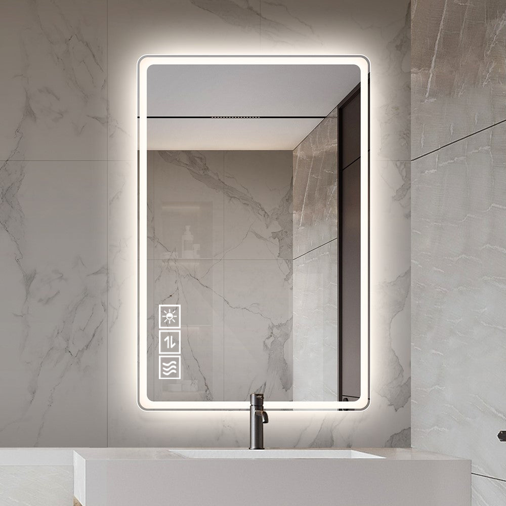 48*32 inch Bathroom Mirror with Led Lights , Anti-Fog Lighted Vanity