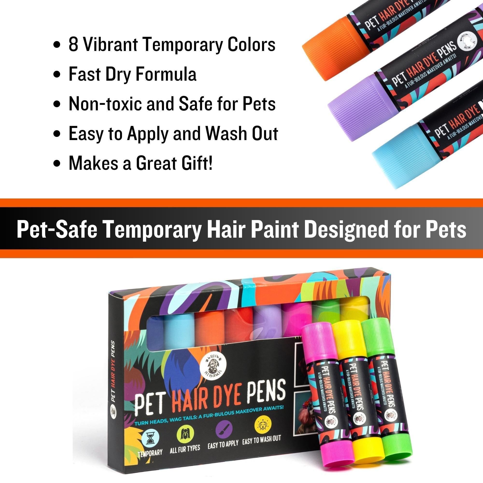 Dog Hair Dye  8 Color Dog Safe Hair Dye  Dog Dye Non Toxic &amp;