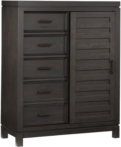 Manchester Premium Soft Close 5-Drawer Chifferobe with Adjustable