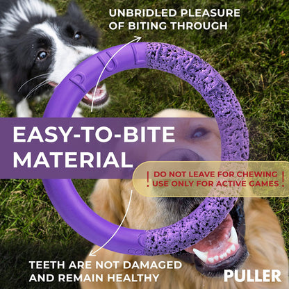 Puller Outdoor Dog Ring Toys   Dog Fetch Toy &amp; Tug of War Dog Toy for