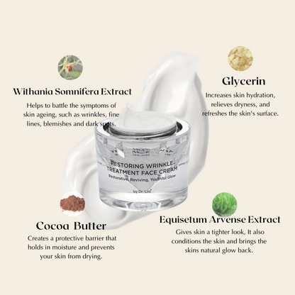 Restoring Wrinkle Treatment Face Cream – Vegan, Hypoallergenic,