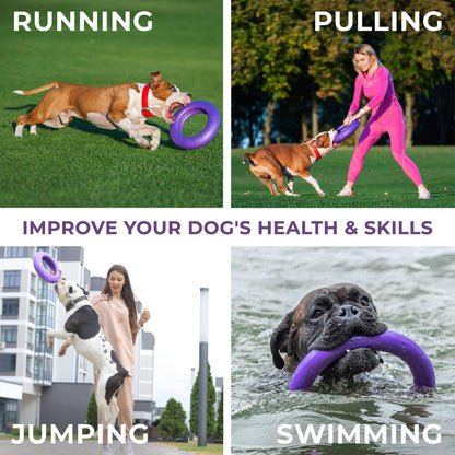 Puller Outdoor Dog Ring Toys   Dog Fetch Toy &amp; Tug of War Dog Toy for
