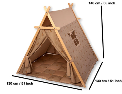 Bunny Play Tent &amp; Play Mat | Indoor Teepee for Kids