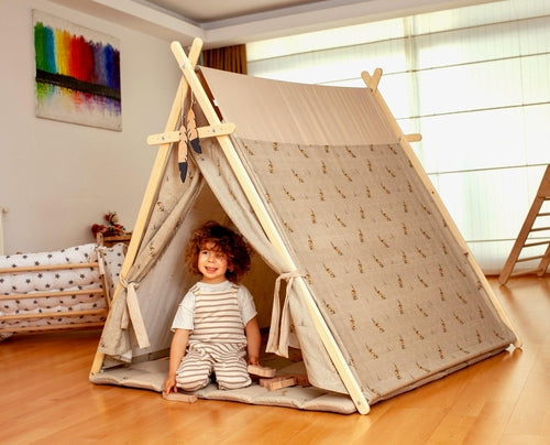 Bunny Play Tent &amp; Play Mat | Indoor Teepee for Kids