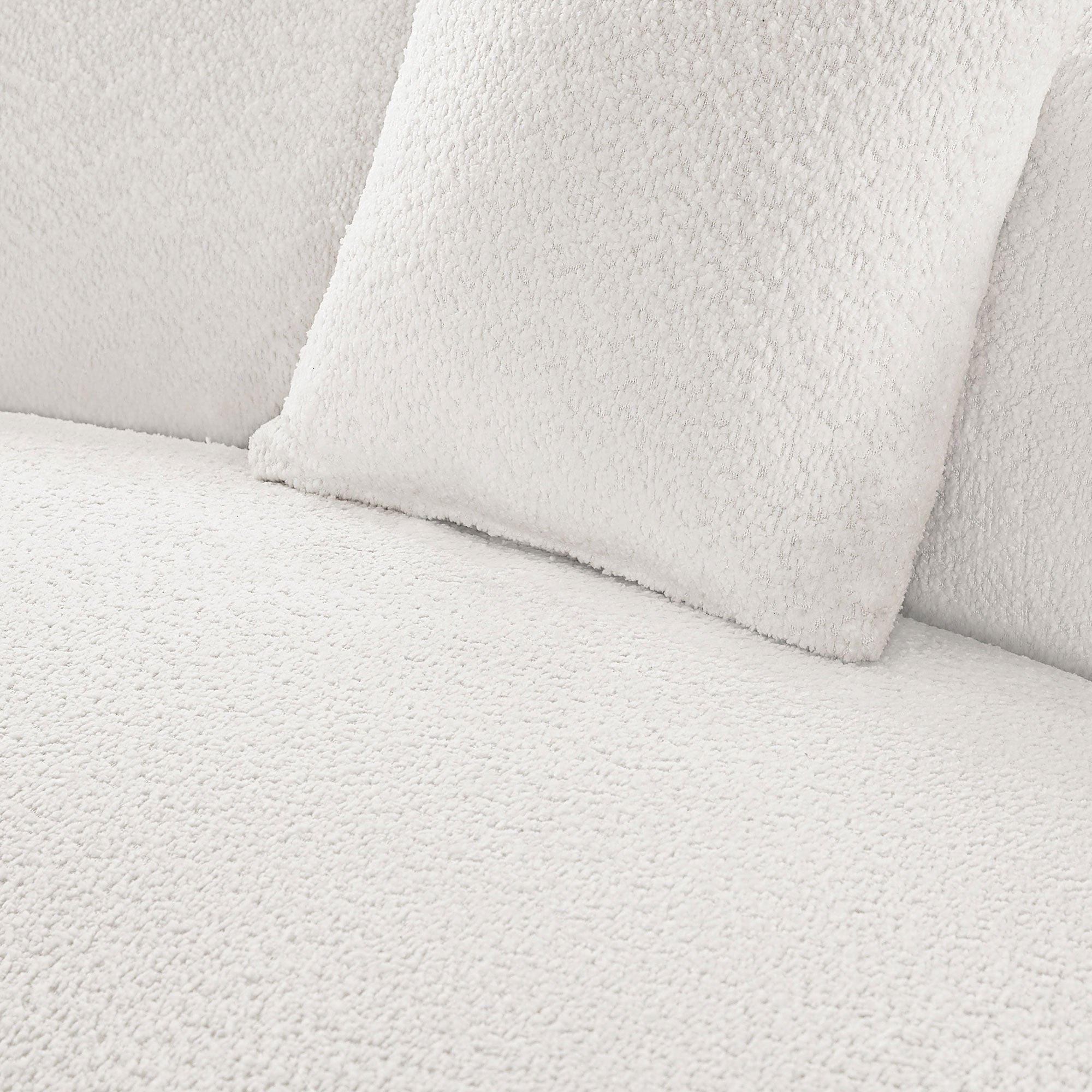 Luxury Modern Style Living Room Upholstery Curved Sofa with Chaise