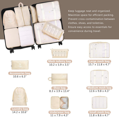 Hardshell ABS Luggage Set - Lightweight &amp; Durable Suitcases with Dual