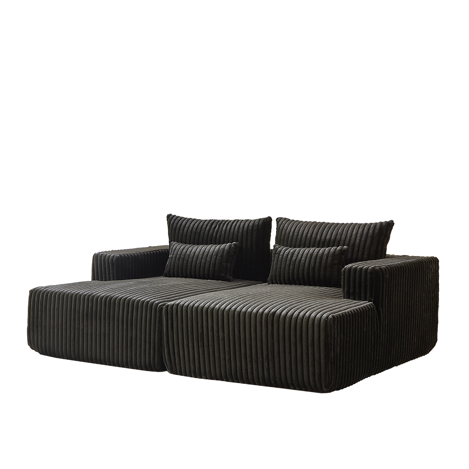 87" Oversized Sectional Lounge Chaise ,No Assembly Required,Cloud