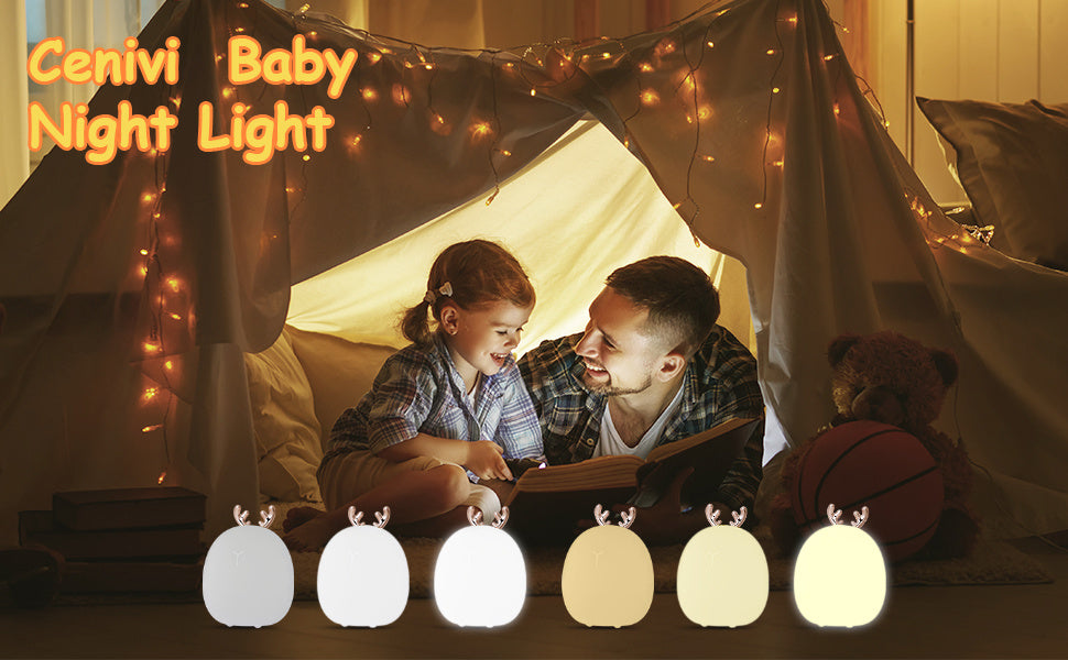 Baby Feeding, Adjustable, Creative, Rabbit, Elk Light, Silicone Light,