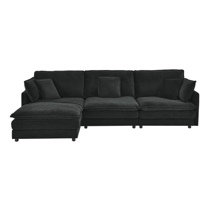 Modern Home Living Room L-Shaped Sectional Sofa Couches with Storage