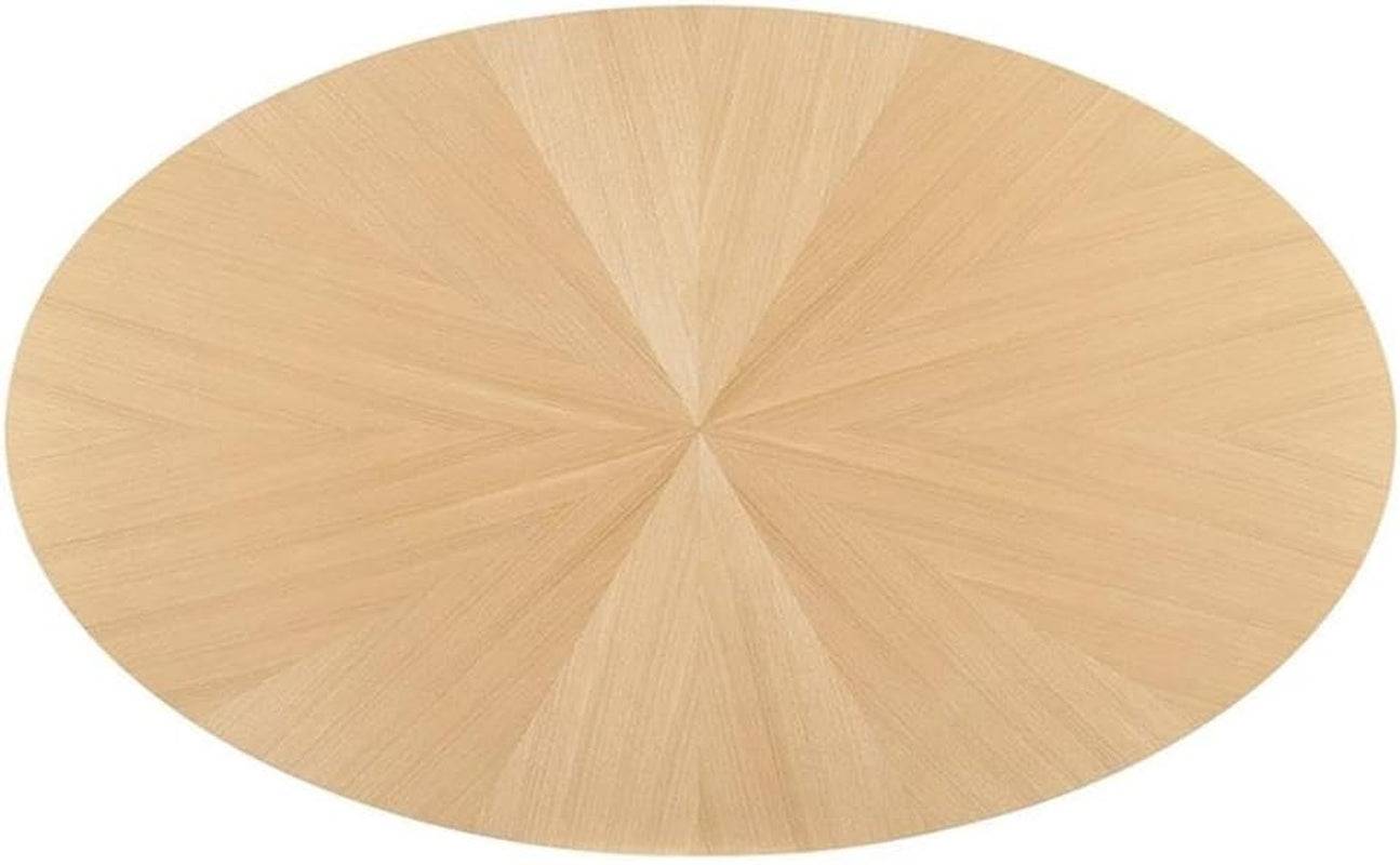 EEI-3849-OAK Crossroads 71&quot; Oval Wood Dining Table, Oak