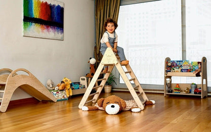 Climbing Triangle with Ramp | Foldable Montessori Climbing Set