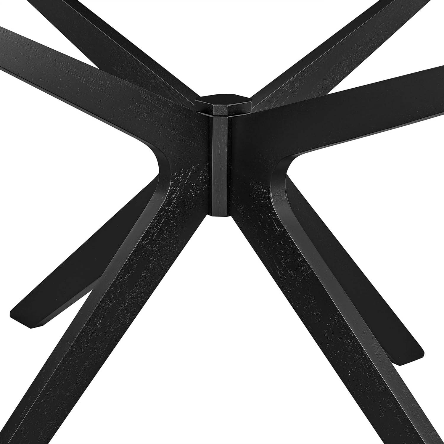 Crossroads 71&quot; Oval Wood Dining Table, Wood Veneer, Seats 6, Easy to