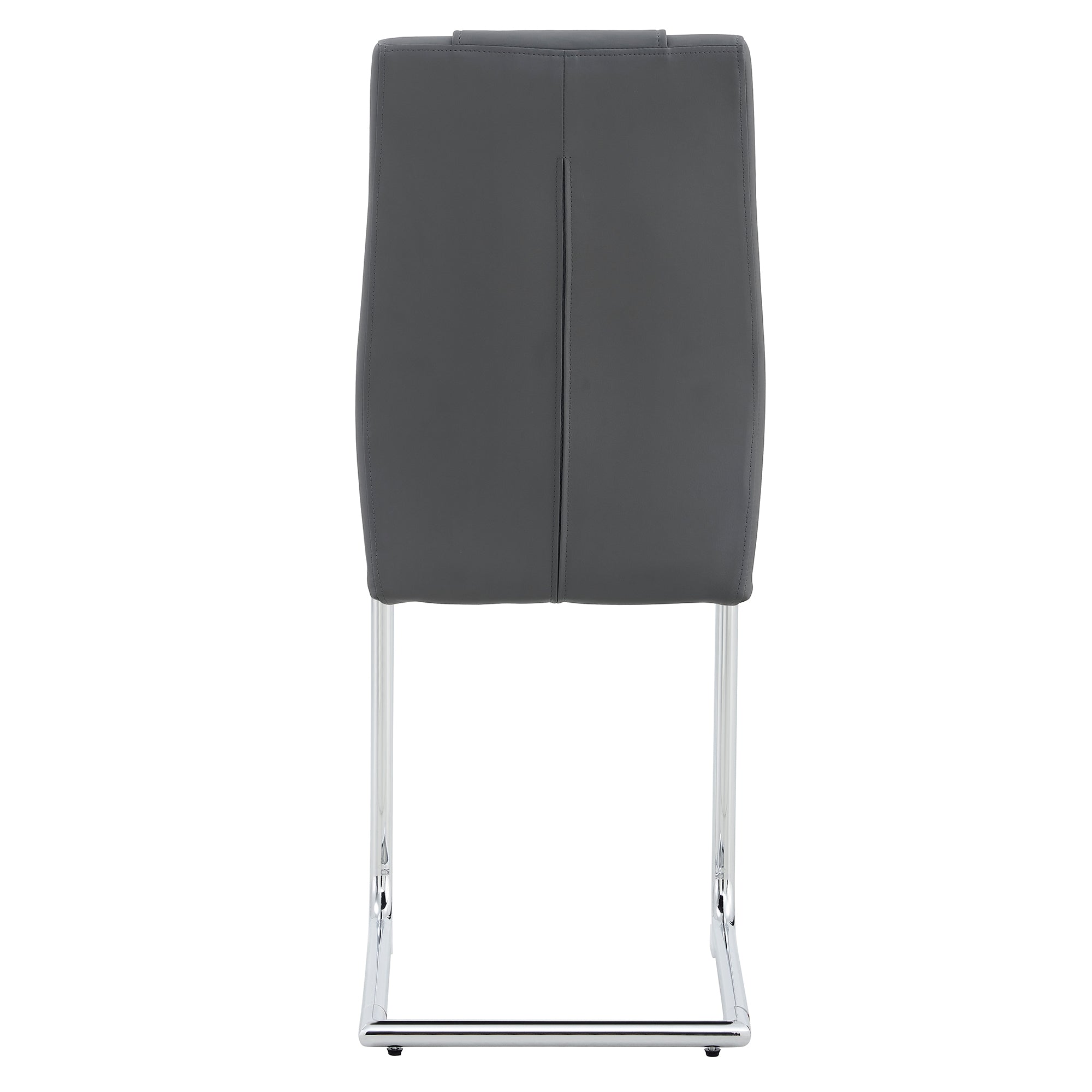 Modern Dining Chairs with Faux Leather Padded Seat Dining Living Room