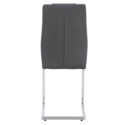 Modern Dining Chairs with Faux Leather Padded Seat Dining Living Room