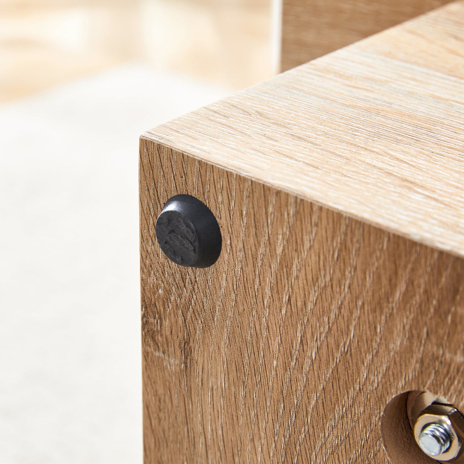 Modern Simple Light Wood Texture MDF Coffee Table - 43.3&