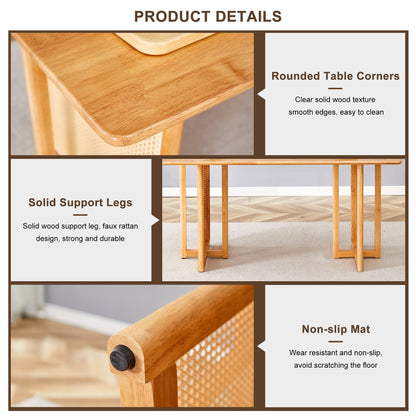 Chinese country retro solid wood dining table, simple modern imitation